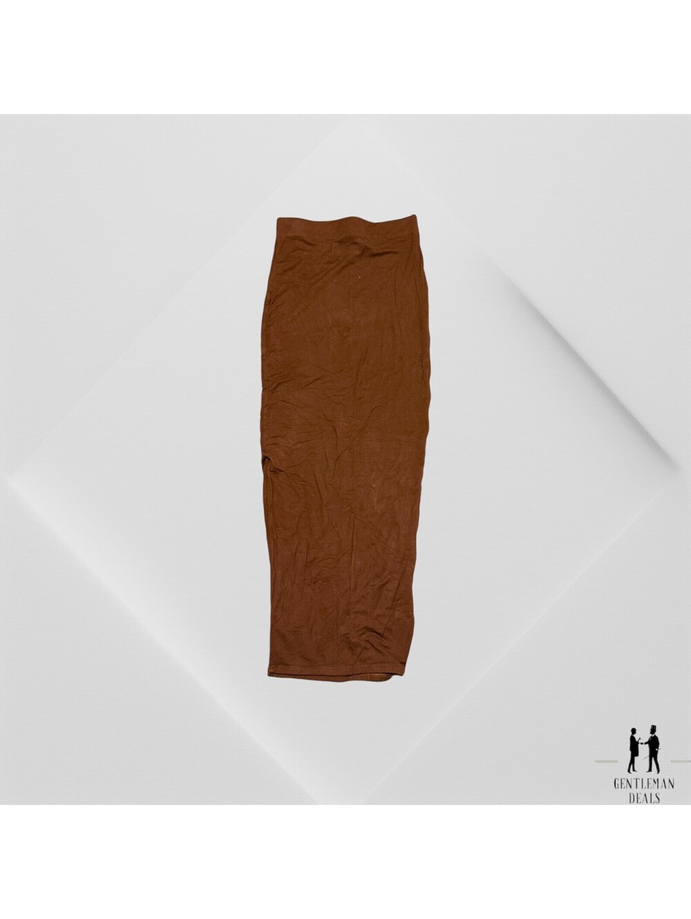 RE ONA Women Brown Casual Skirt XS Viscose Spandex Tight Skirt Side Slit - Picture 1 of 8